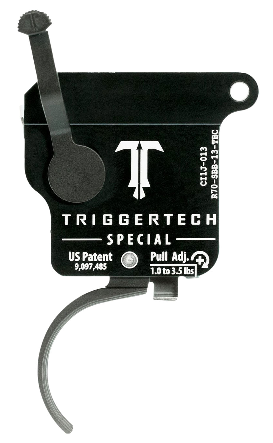 TriggerTech Special Single-Stage Traditional Curved Trigger 1-3.5 lb Pull Rem 700 Right R70SBB13TBC