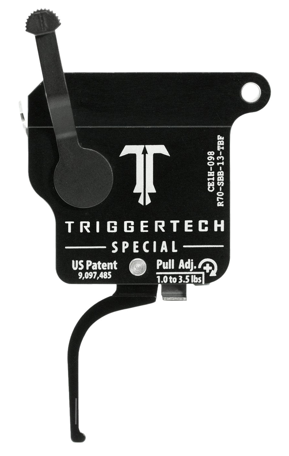 TriggerTech Special Single-Stage Flat Trigger 1-3.5 lb Pull Remington 700 Right R70SBB13TBF