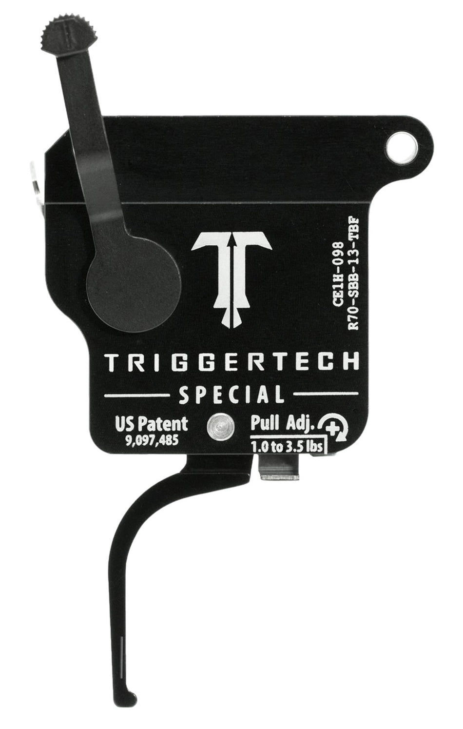 TriggerTech Special Single-Stage Flat Trigger 1-3.5 lb Pull Remington 700 Right R70SBB13TBF