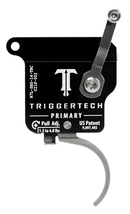 TriggerTech Primary Single-Stage Traditional Curved Trigger 1.5-4 lb Pull Rem 700 Left R7LSBS14TBC