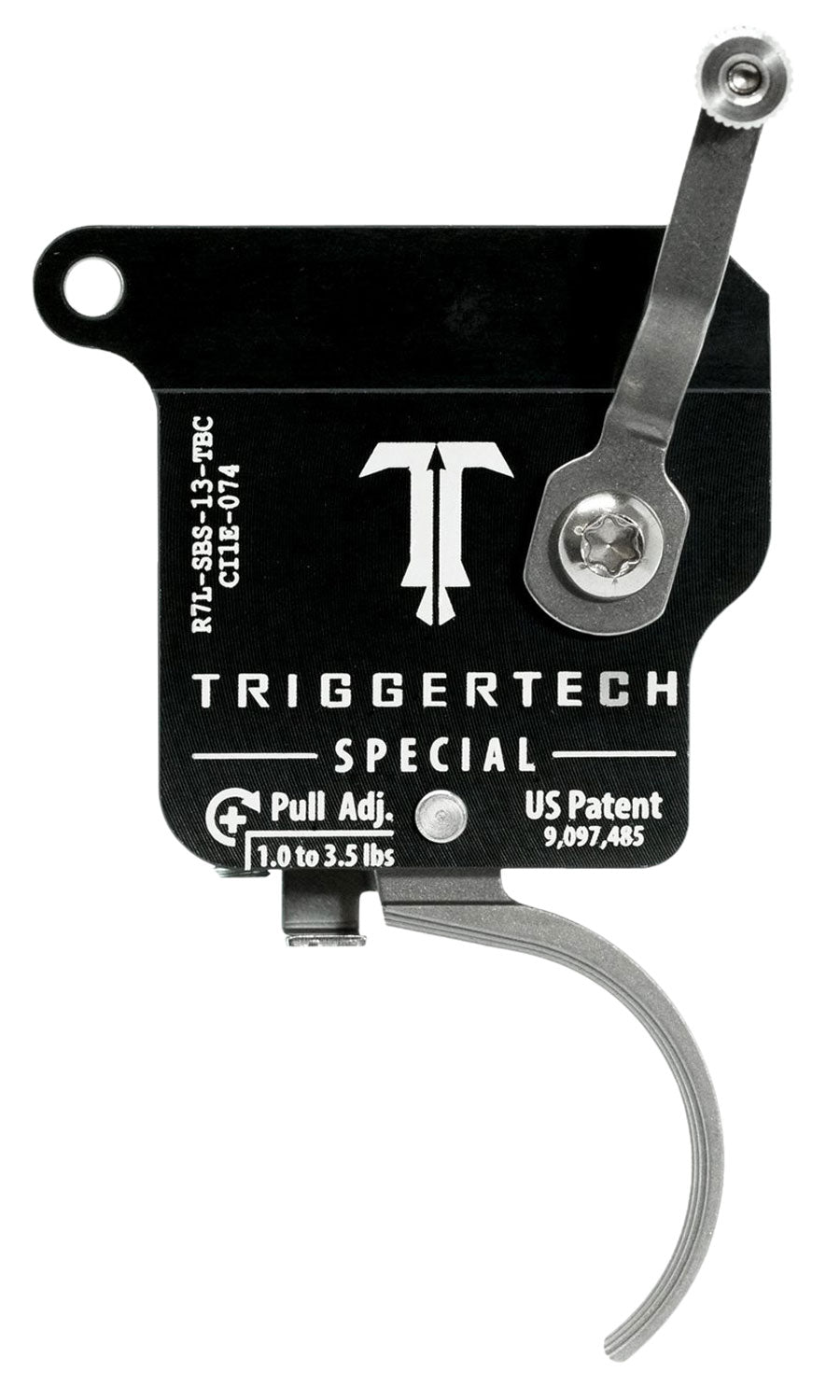 TriggerTech Special Single-Stage Traditional Curved Trigger 1-3.5 lb Pull Rem 700 Left R7LSBS13TBC