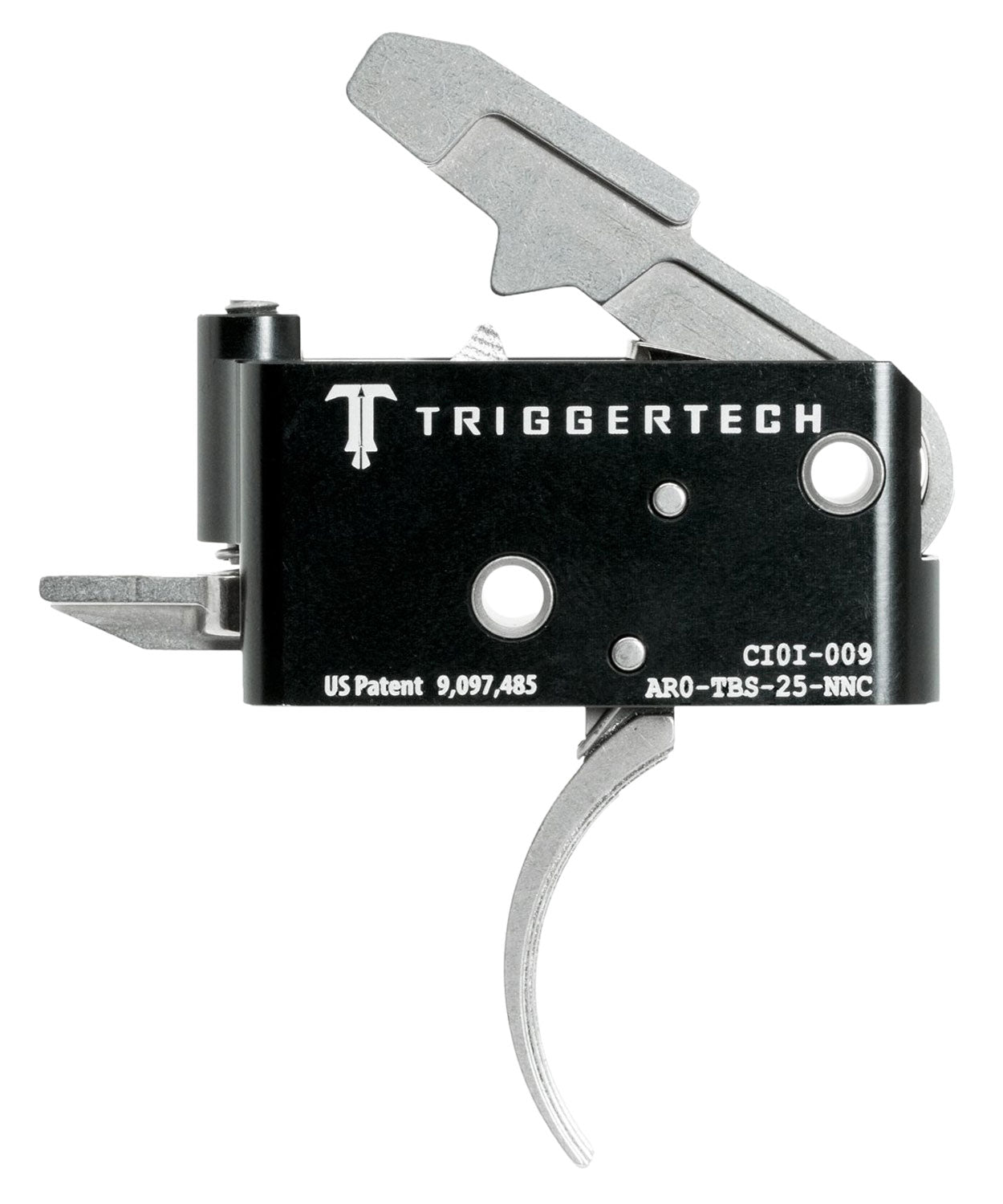 TriggerTech Adaptable Primary Two-Stage Traditional Curved Trigger 2.5-5 lb Pull AR-15 AROTBS25NNC