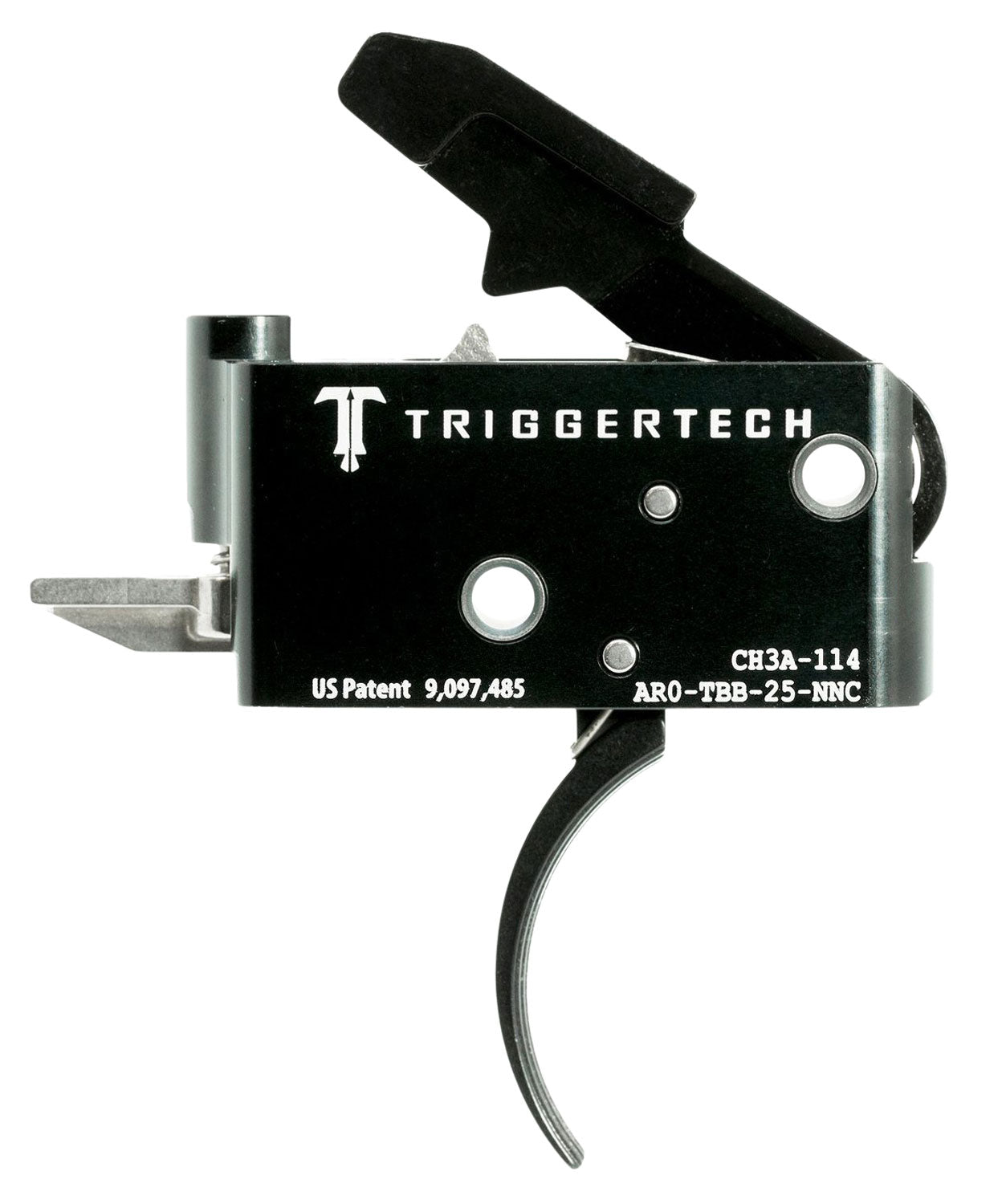 TriggerTech Adaptable Primary Two-Stage Traditional Curved Trigger 2.5-5 lb Pull AR-15 AROTBB25NNC