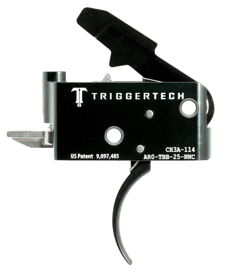 TriggerTech Adaptable Primary Two-Stage Traditional Curved Trigger 2.5-5 lb Pull AR-15 AROTBB25NNC
