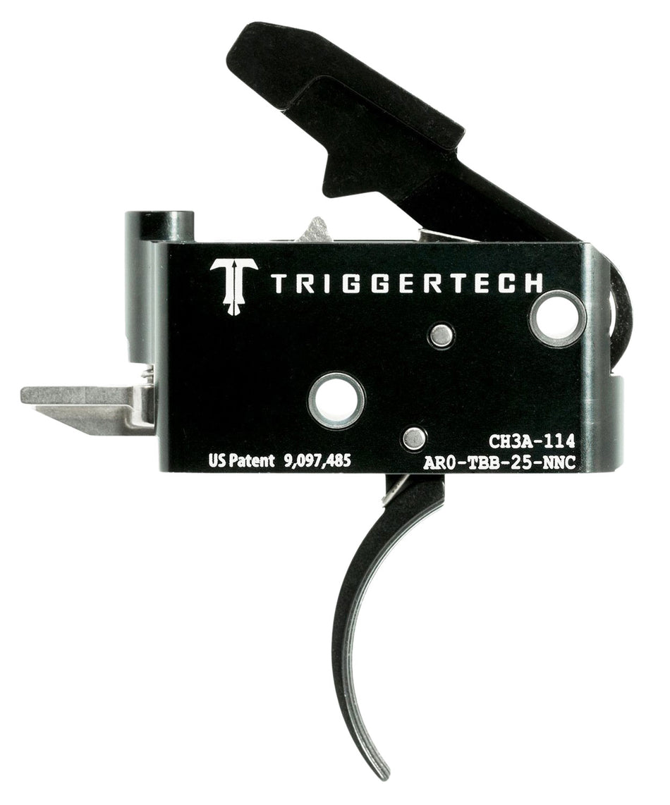 TriggerTech Adaptable Primary Two-Stage Traditional Curved Trigger 2.5-5 lb Pull AR-15 AROTBB25NNC