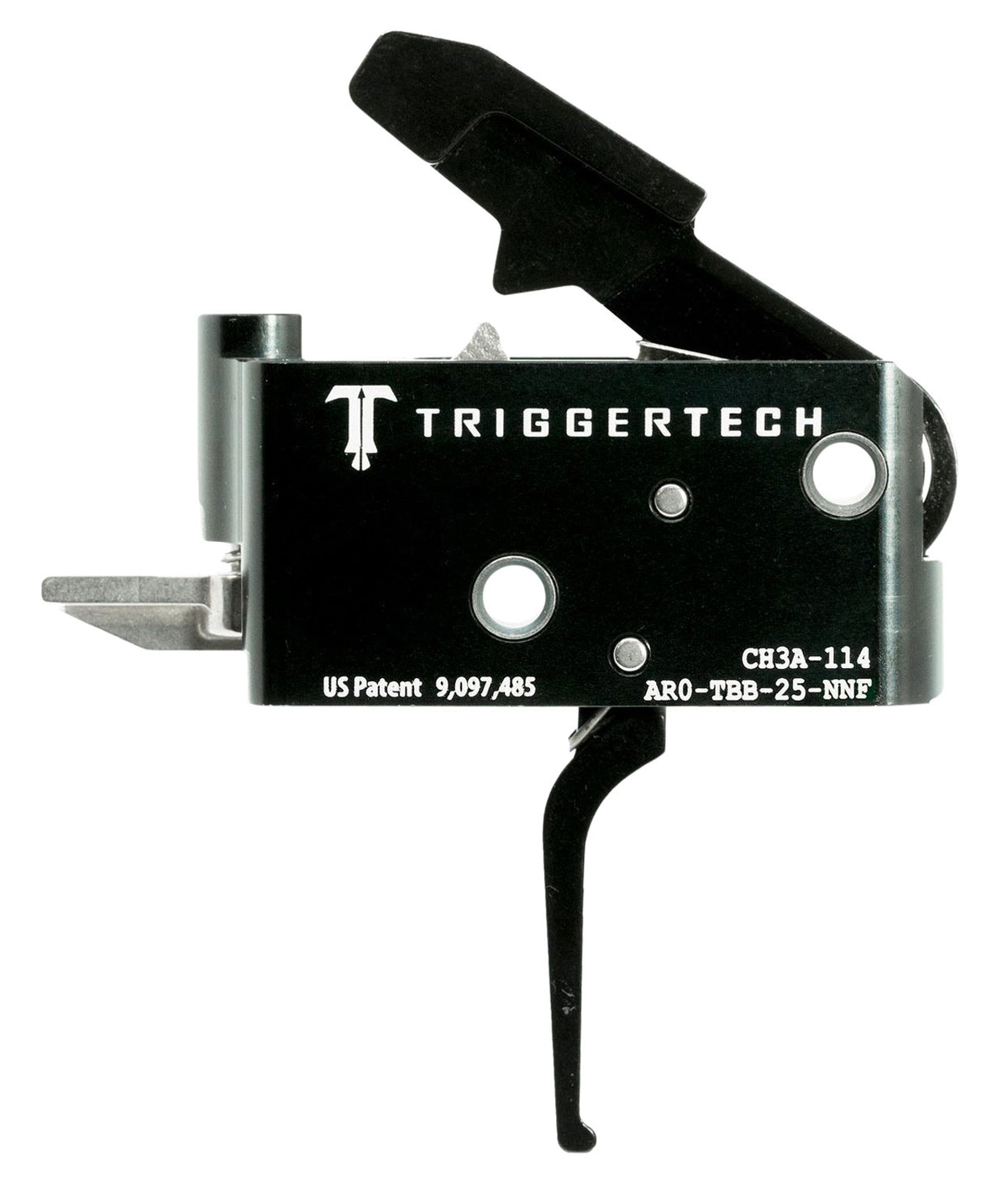 TriggerTech AROTBB25NNF AR-15 Adaptable Primary Flat Two-Stage Trigger, Right Hand 2.5-5 lb Pull