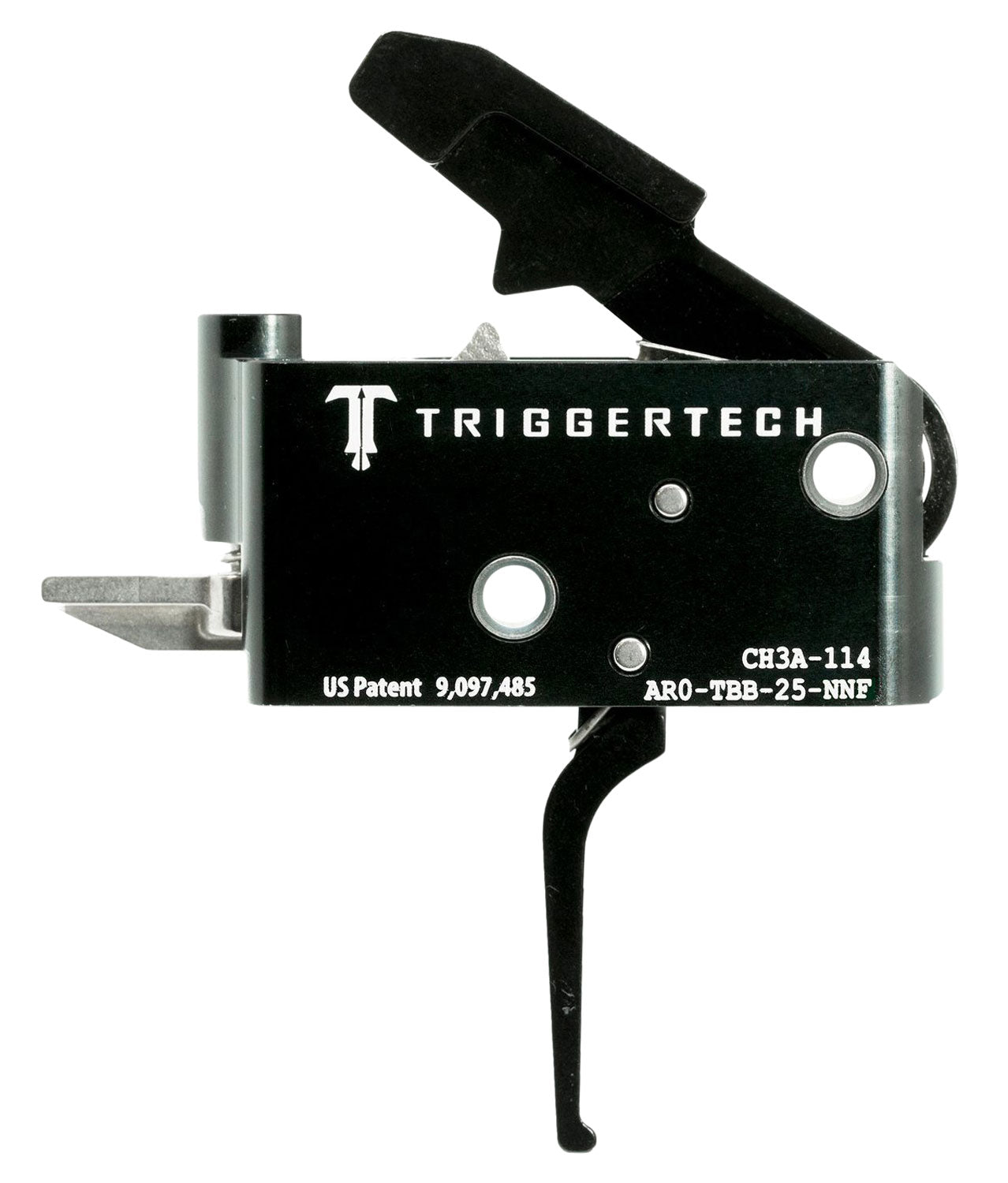 TriggerTech AROTBB25NNF AR-15 Adaptable Primary Flat Two-Stage Trigger, Right Hand 2.5-5 lb Pull