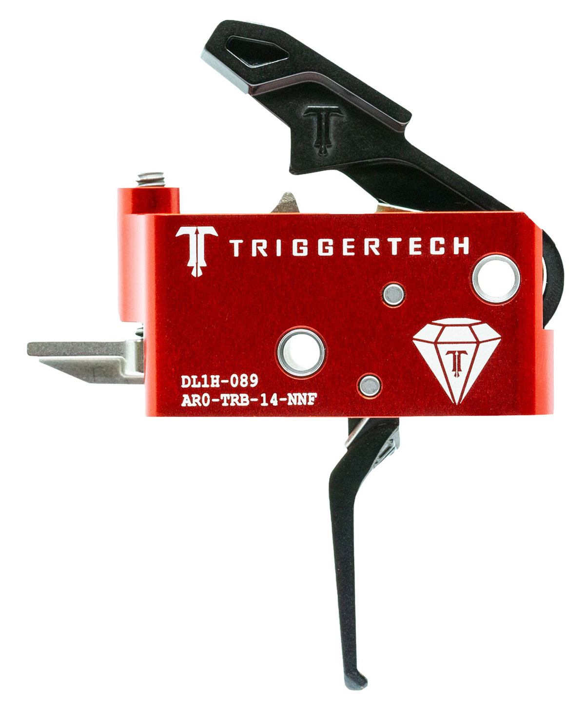 TriggerTech AROTRB14NNF AR-15 Diamond Flat Two-Stage Trigger, Right Hand 1.5-4 lb Pull