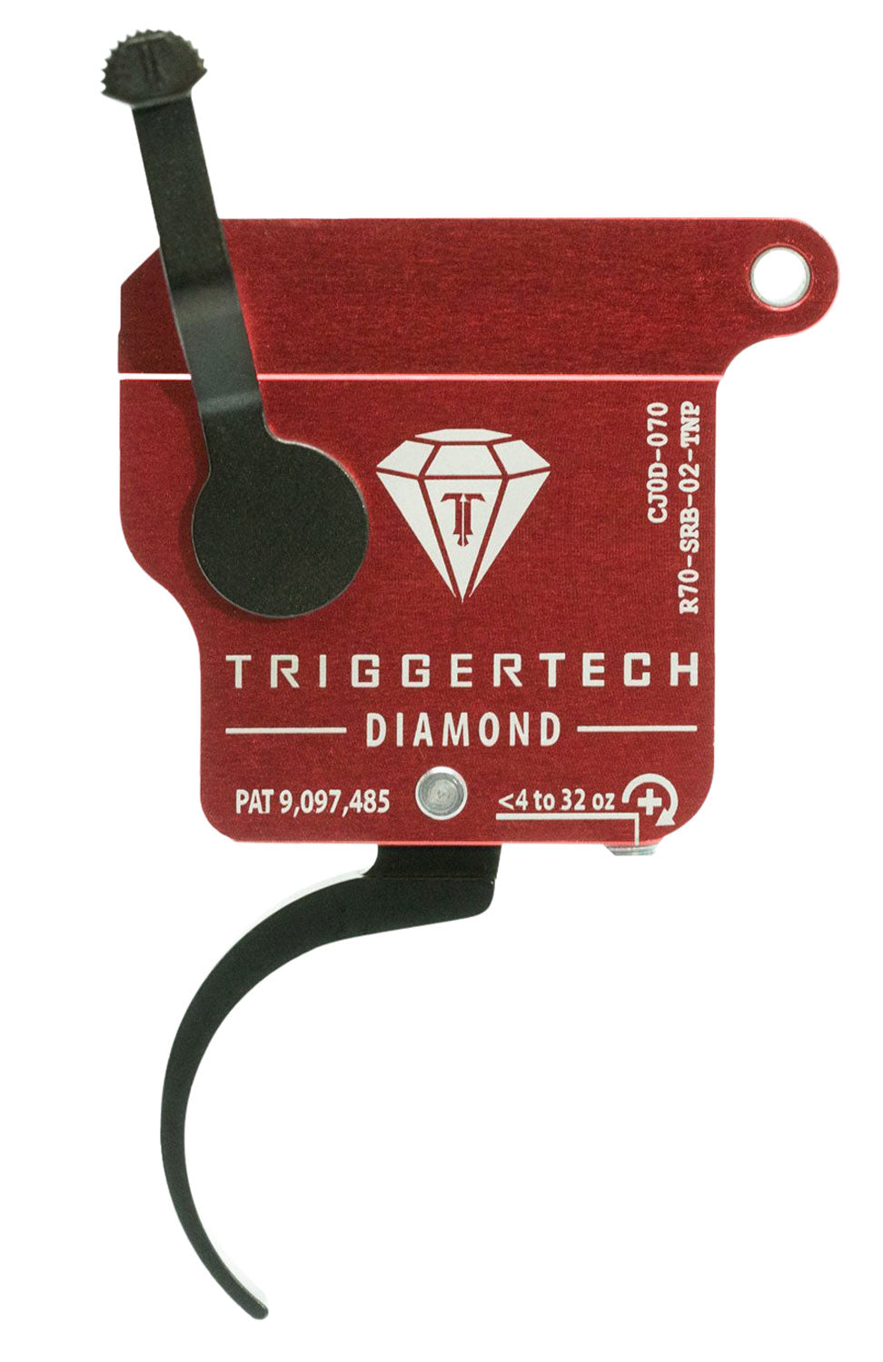 TriggerTech R70SRB02TNP Rem 700 Diamond Single-Stage Pro Curved Trigger, Right Hand 0.3-2 lb Pull