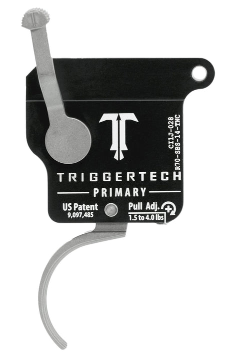 TriggerTech R70SBS14TNC Rem 700 Primary Single-Stage Curved Trigger, Right Hand 1.5-4 lb Pull