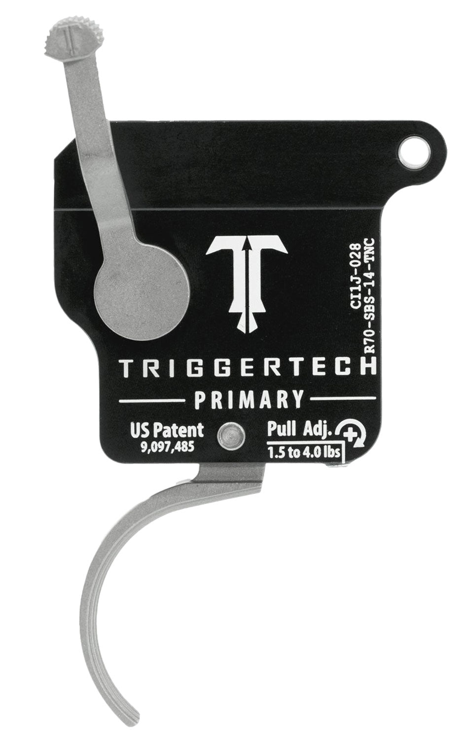 TriggerTech R70SBS14TNC Rem 700 Primary Single-Stage Curved Trigger, Right Hand 1.5-4 lb Pull