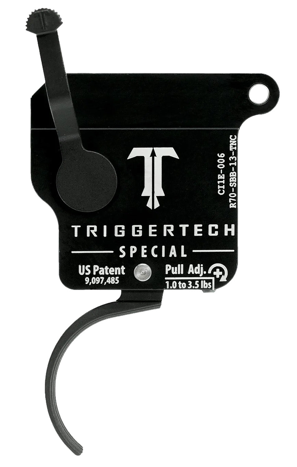 TriggerTech R70SBB13TNC Rem 700 Special Single-Stage Curved Trigger Without Bolt Release, 1-3.5 lb