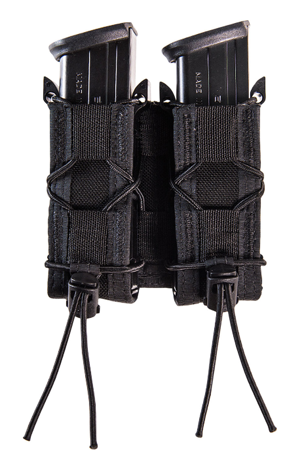HSGI 11PT02BK TACO Double Pistol Magazine Pouch Black Nylon MOLLE 2" Belt