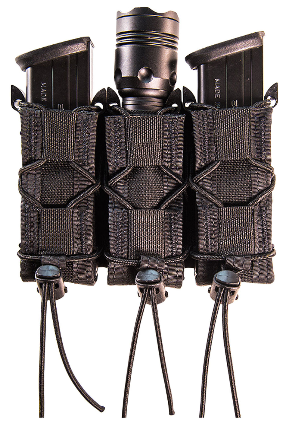 HSGI 11PT03BK TACO Triple Pistol Magazine Pouch Black Nylon MOLLE 2" Belt