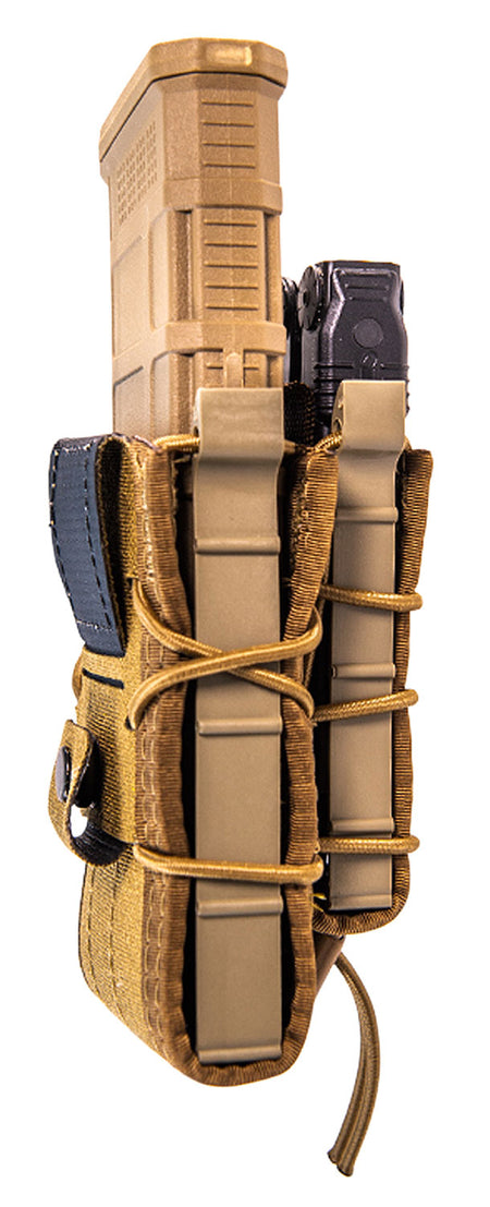 HSGI 13DD10CB TACO Double Decker Mag Pouch Coyote Brown Nylon ABM Belt Mount 2.25"