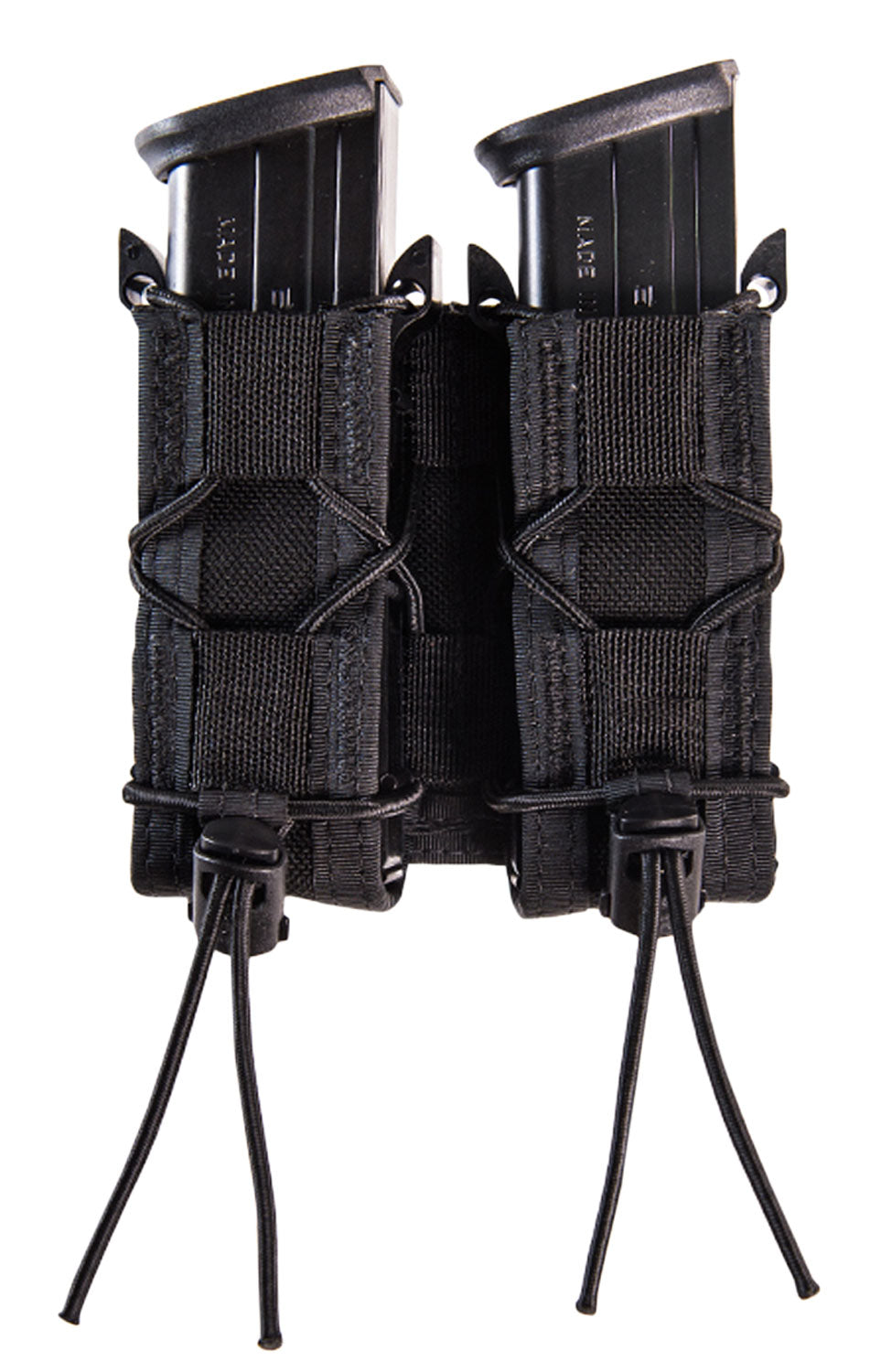 HSGI 13PT12BK TACO Double Pistol Magazine Pouch Black Nylon Belt Compatible