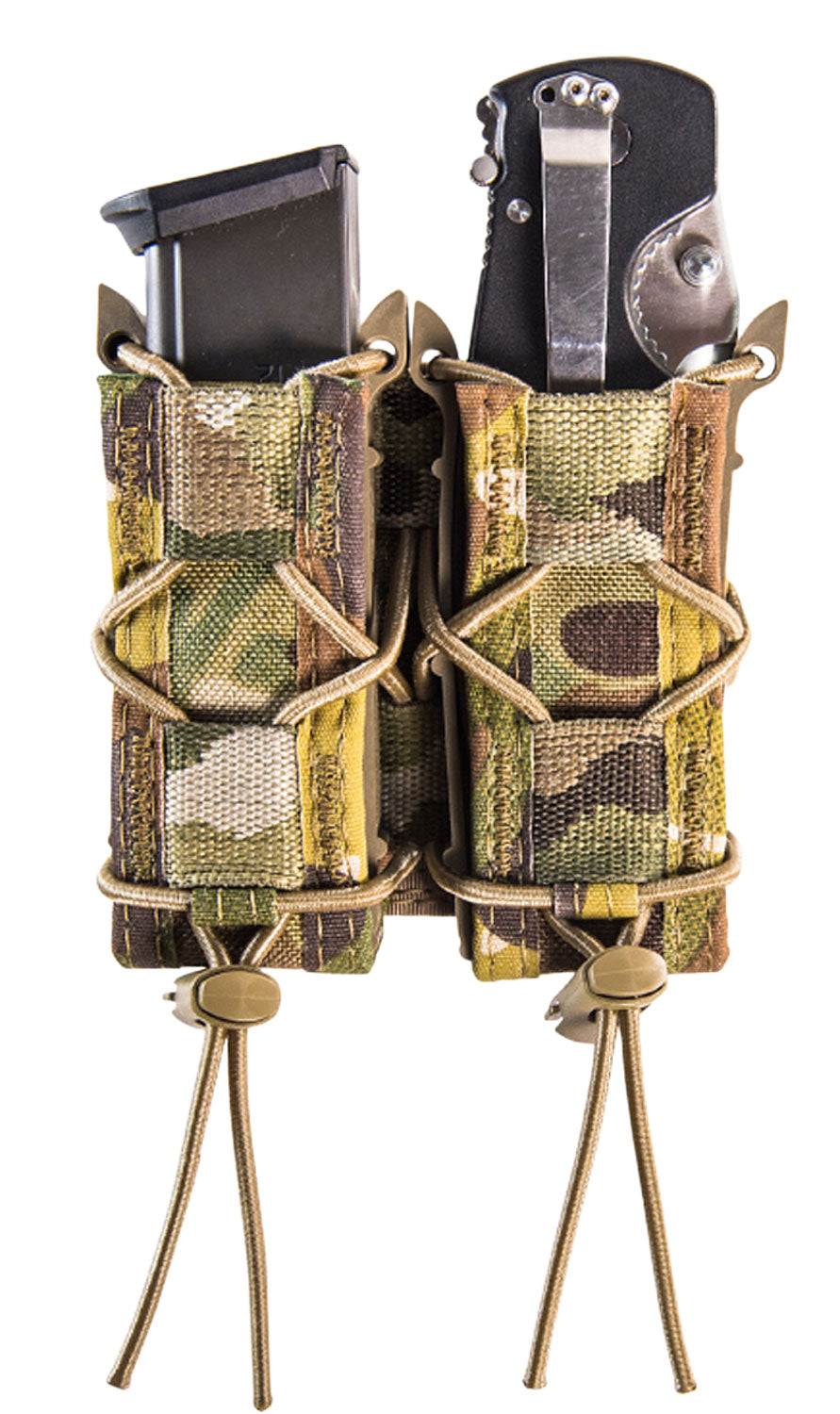 High Speed Gear 13PT12MC Double Pistol TACO Magazine Pouch MultiCam Belt Compatible