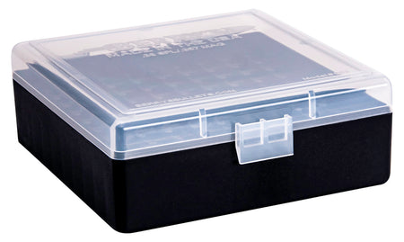 Berry's Ammo Box 38 Special/.357 Magnum 100 Rounds Clear/Black Polypropylene Flip-Top