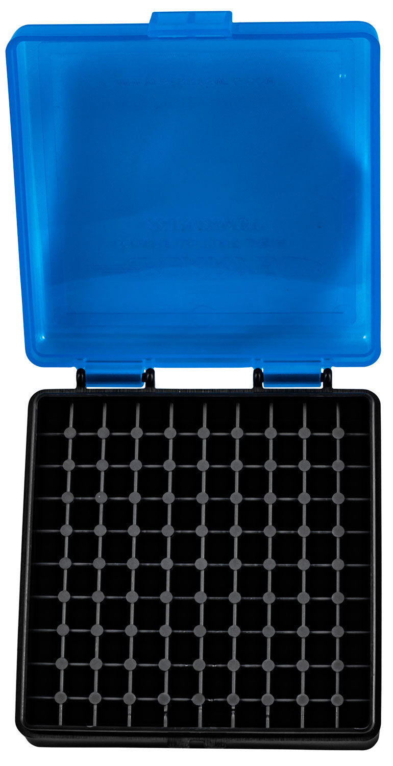 Berry's 22LR 100-Round Ammo Storage Box Blue and Black Polypropylene