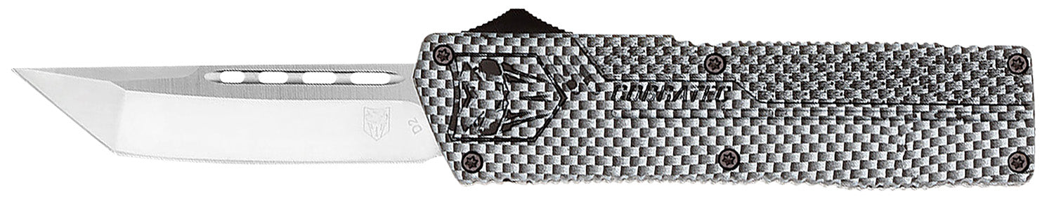 CobraTec CFCTLWTNS Lightweight OTF 3.25" Tanto Plain D2 Blade Carbon Fiber Handle Pocket Clip