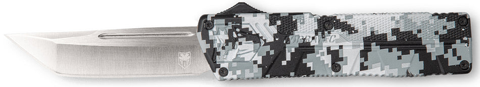 CobraTec WDCCTLETNS Lightweight OTF 3.25" Tanto Plain D2 Blade Winter Digi Camo Handle Pocket Clip