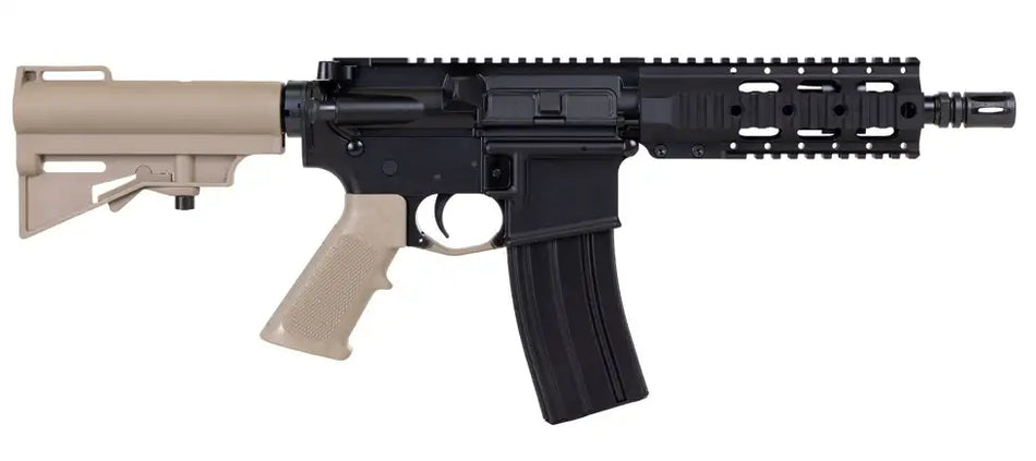 DPMS DP-15 Kitty Kat 5.56 7.5" Pistol with A4 Quad Rail, FDE Finish, and 30-Round Magazine
