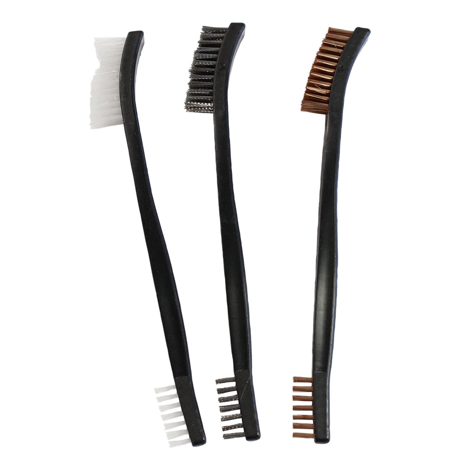 Birchwood Casey 41104 Gun Cleaning Brushes 3-Pack Bronze Nylon Stainless