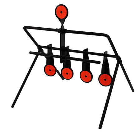 Birchwood Casey World of Targets Gallery Airgun 1.75 Inch Steel Spinning Target Black/Orange 3/16" Thick