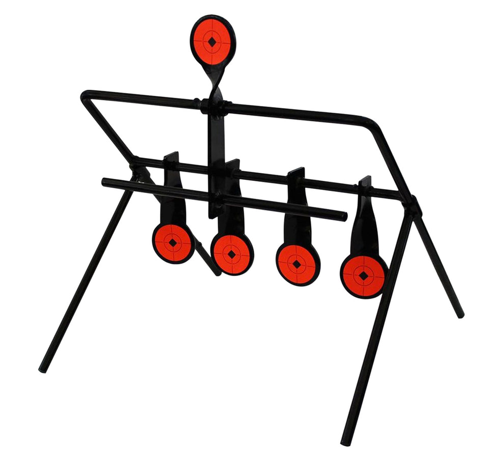 Birchwood Casey World of Targets Gallery Airgun 1.75 Inch Steel Spinning Target Black/Orange 3/16" Thick