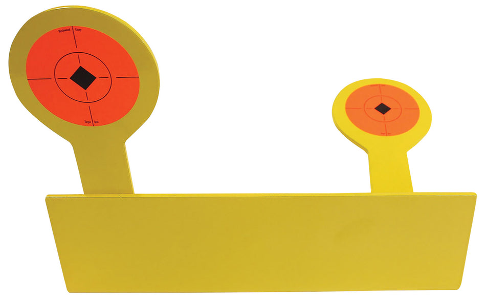 Birchwood Casey 47522 Bushwacker Alternating Pop-Up Rimfire Steel Target Black/Orange AR400