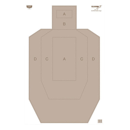 Birchwood Casey 37029 EZE-Scorer 23"x35" IPSC Silhouette Paper Target Tan Universal 5 Per Package
