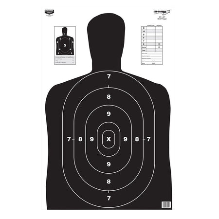 Birchwood Casey 37020 EZE-Scorer 23"x35" BC-27 Silhouette Paper Target Black 5 Per Package