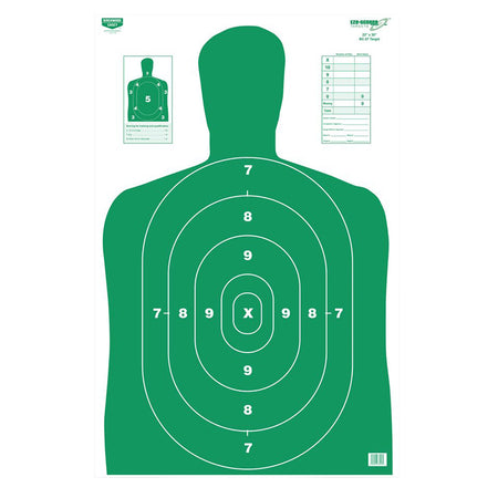 Birchwood Casey 37015 EZE-Scorer 23"x35" Silhouette Paper Target Green 5 Per Package