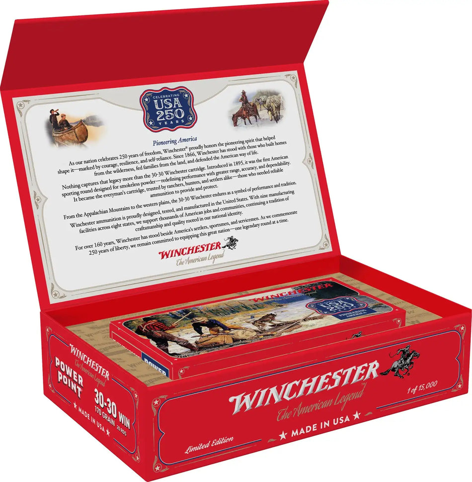 WINCHESTER SUPER X 30-30WIN 170GR 250TH ANNIVERSARY 20RD/BX 6BX/CS