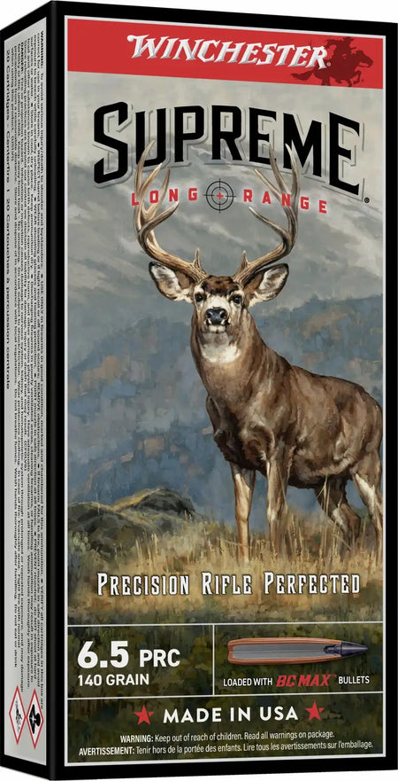 WINCHESTER 6.5 PRC 140 GR BC MAX 20RD/BX 10BX/CS