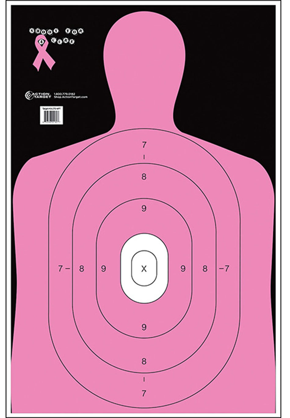 Action Target B27ENPT100 B-27E Breast Cancer Awareness Pink Paper Hanging Target 23x35 100 Per Box
