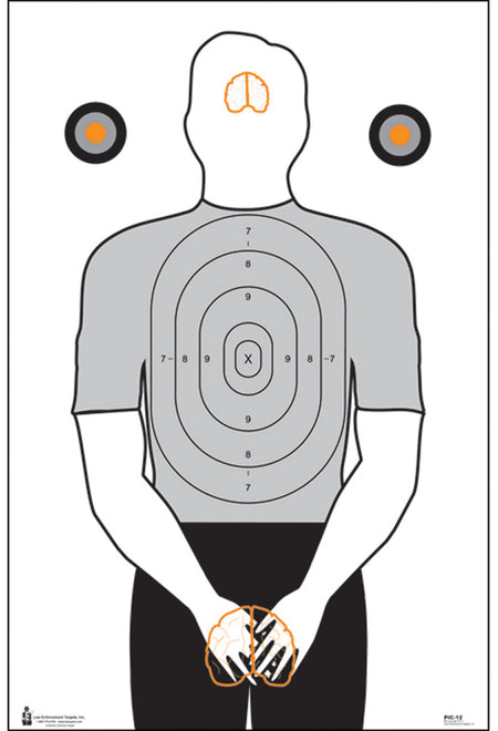 Action Target PIC12100 Politically Incorrect Silhouette Shooting Paper Target 23"x35" Black/Gray/White 100-Count