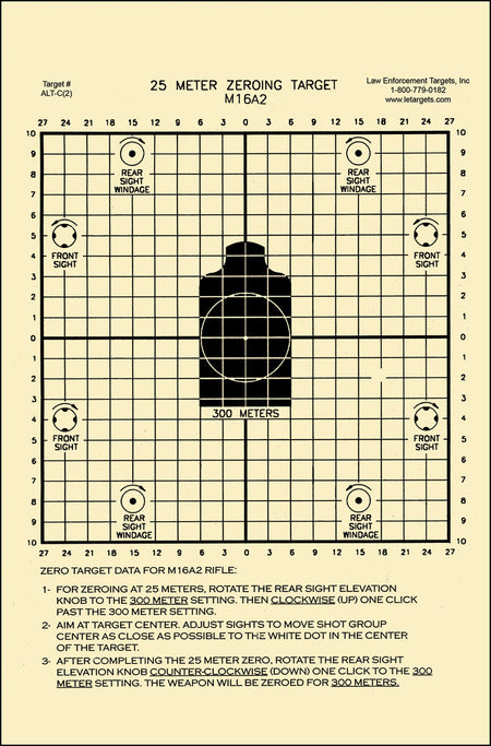 Action Target ALTC2100 Sighting Zero Center Mass Tagboard Hanging Targets 25M 8.75"x11.5" 100 Count