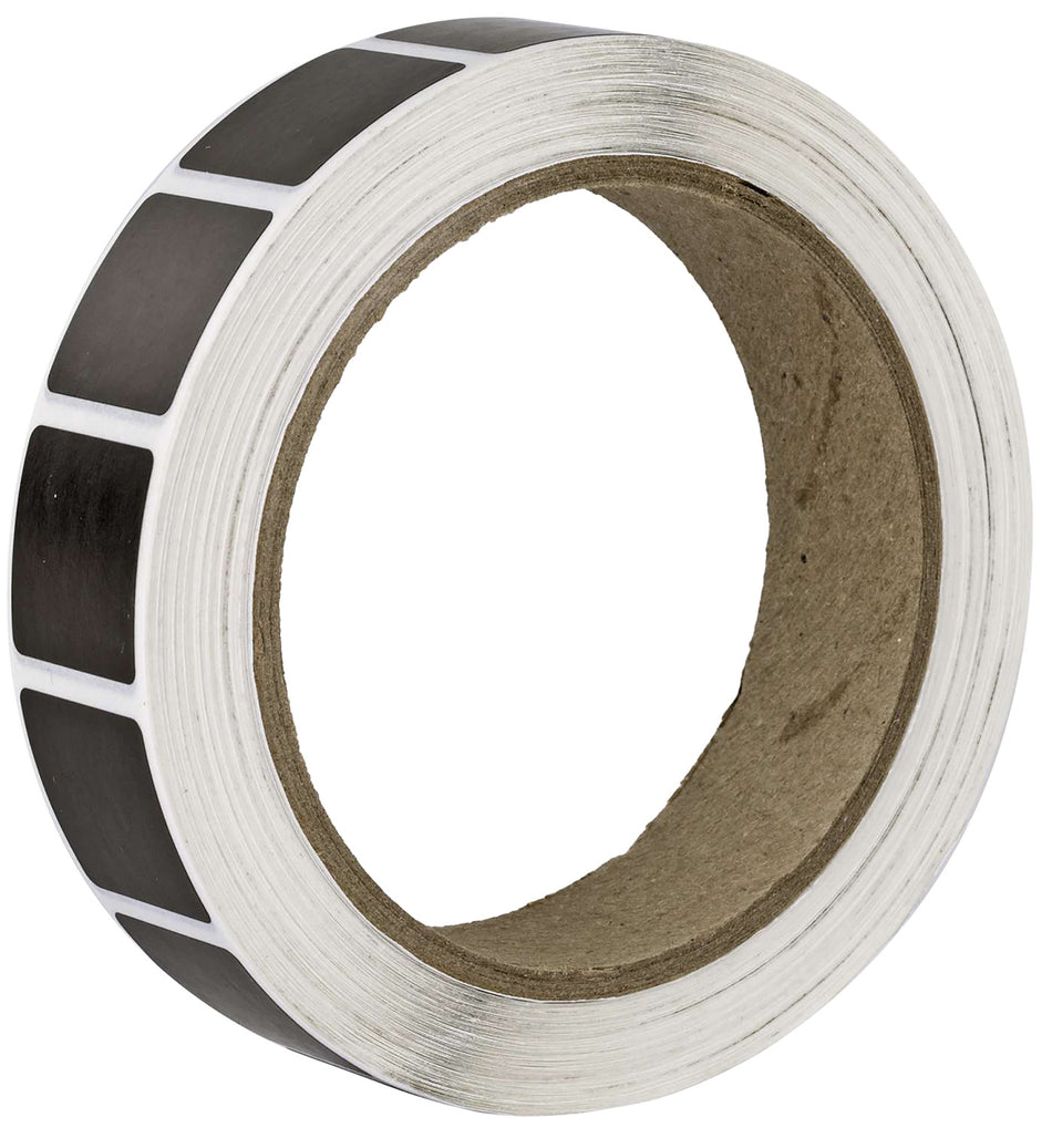Action Target PASTBK Black Adhesive Target Repair Pasters 7/8" Square Roll of 1000