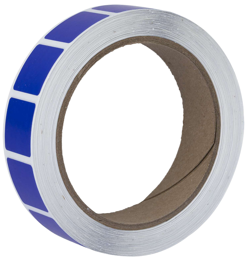 Action Target PASTTXBL Blue Adhesive Target Pasters 7/8" Square Roll of 1000