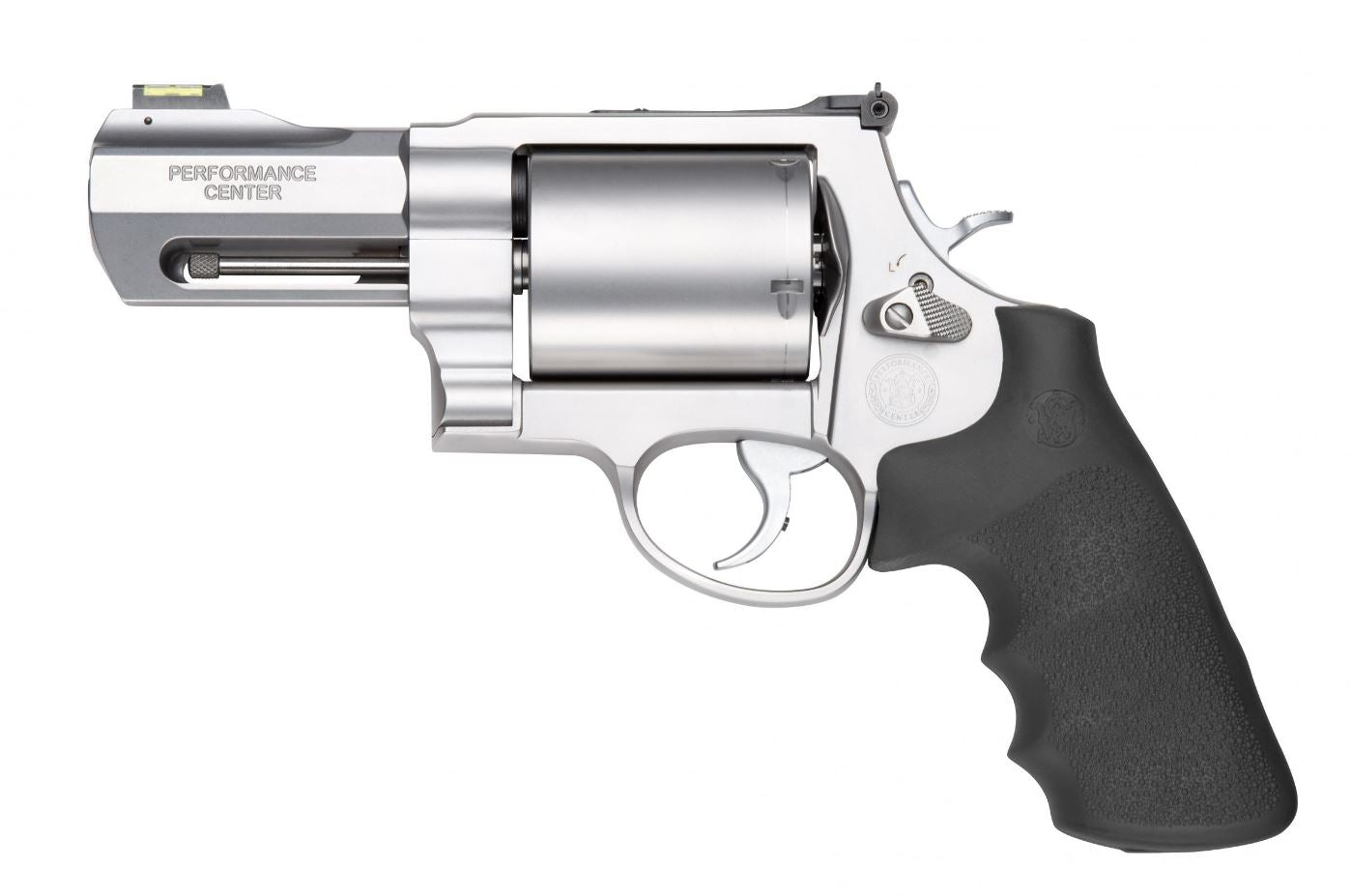 Smith & Wesson 11623 Model 500 Performance Center 500 S&W Mag Stainless Steel 3.50" Barrel, 5rd Unfluted Cylinder & X Frame, Trigger Overtravel Stop, HiViz Fiber Optic Front Sight