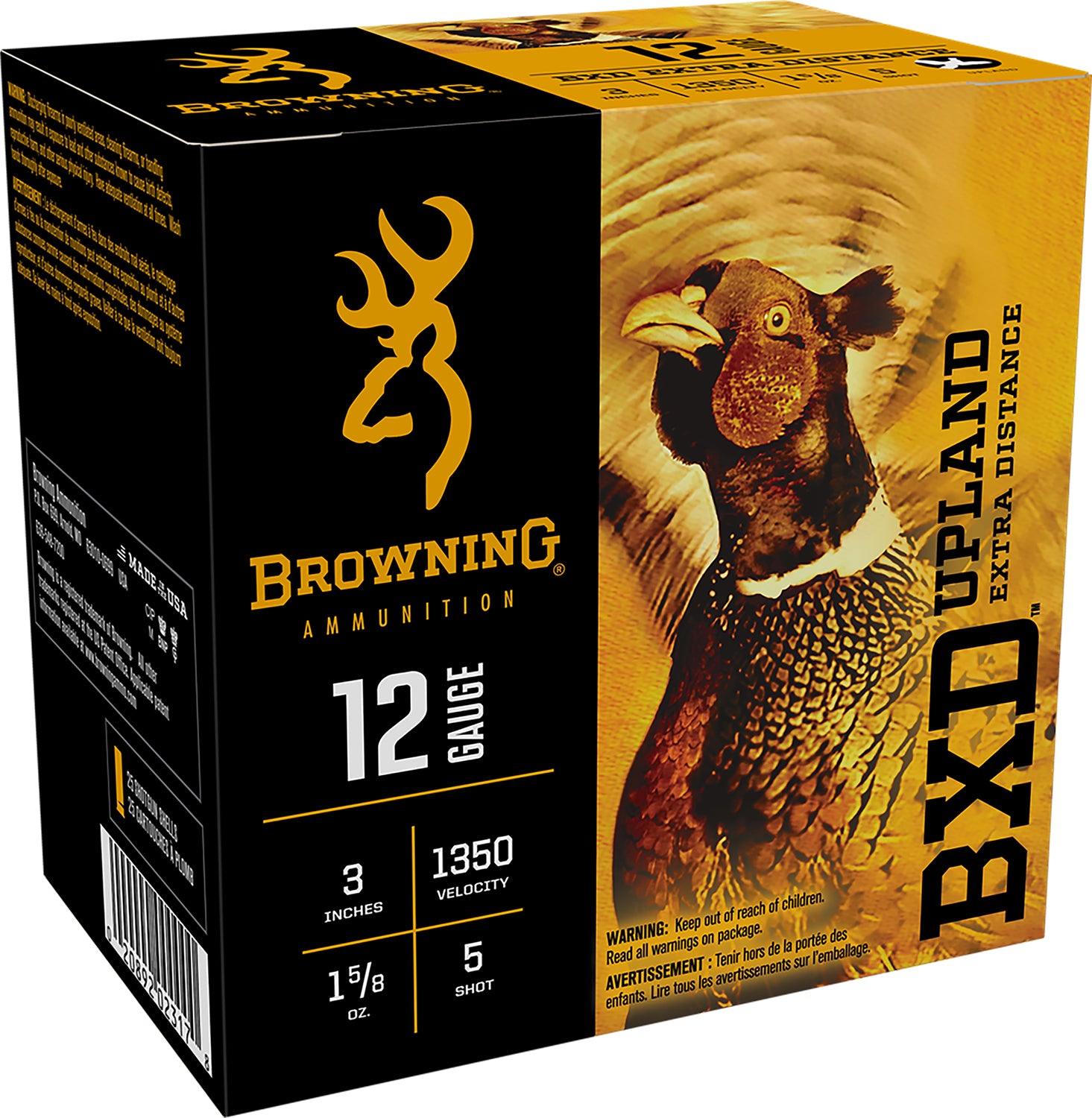 Browning 12 Gauge B193511235 BXD Upland 3" 1-5/8oz 5 Shot
