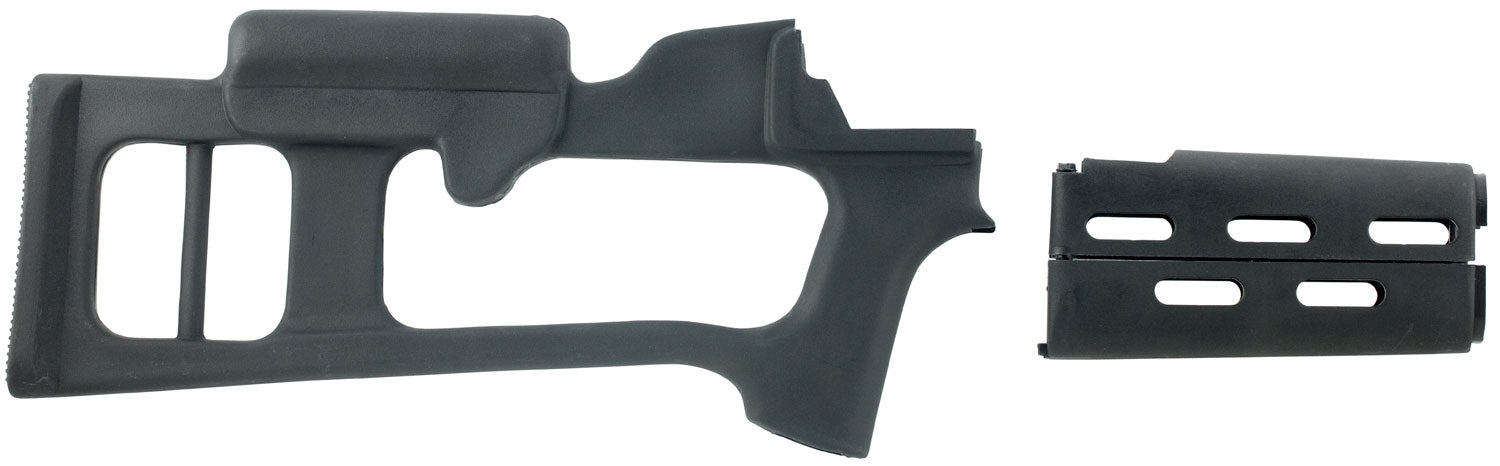 ATI MAK0100 Fiberforce Fixed Thumbhole Stock Package with Ventilated Handguard Black for AK-47 Rifle