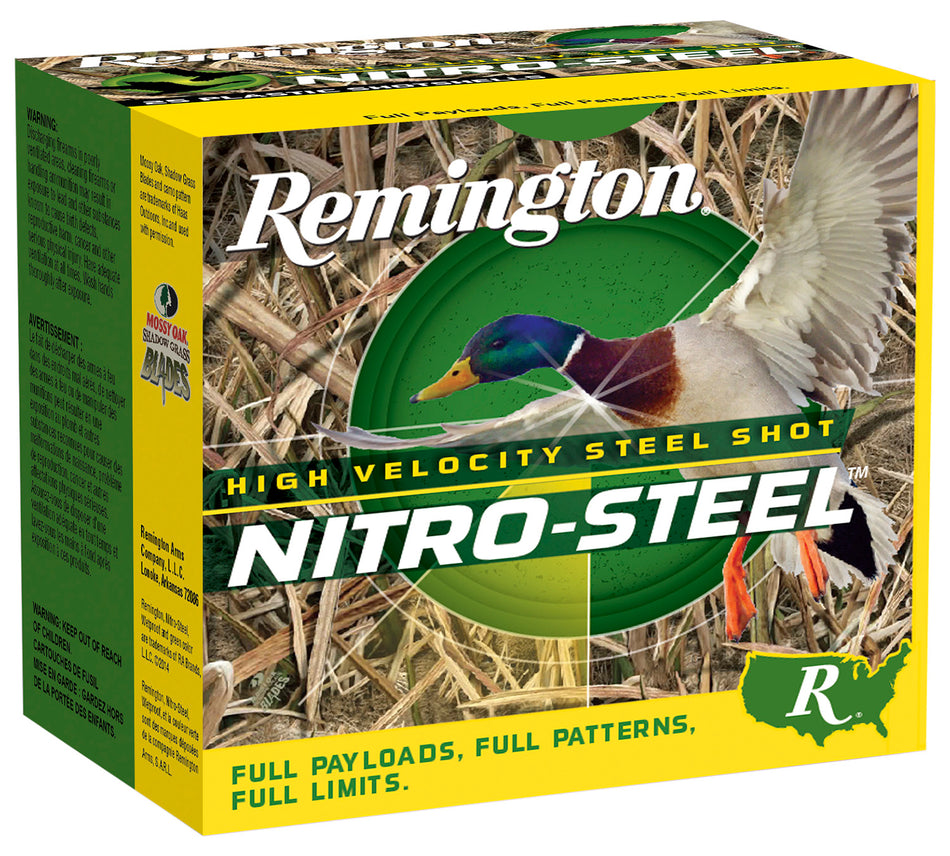 Remington 12 Gauge Shotgun Shells Nitro-Steel High Velocity #2 1-1/4 oz 2.75 in