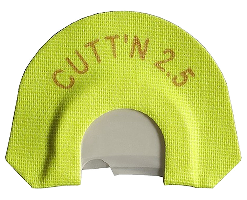 HS Strut Cuttn 2.5 Two-Reed Turkey Diaphragm Call Premium Flex Small Frame Yellow
