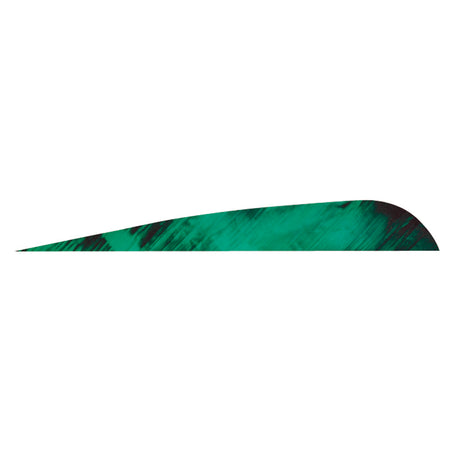 Gateway Tre-Green TreBark Camo Parabolic Die Cut Feathers 4 in. RW 100 pk.