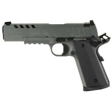 TISAS 1911 45ACP 5" NIGHT STALKER, GREY, RAIL, 2-8RD