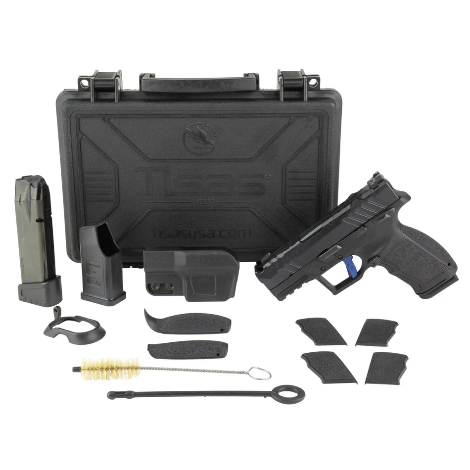 TISAS PX-9 9mm 3.5-Inch Compact Pistol, Black, Thumb Safety, 15RD