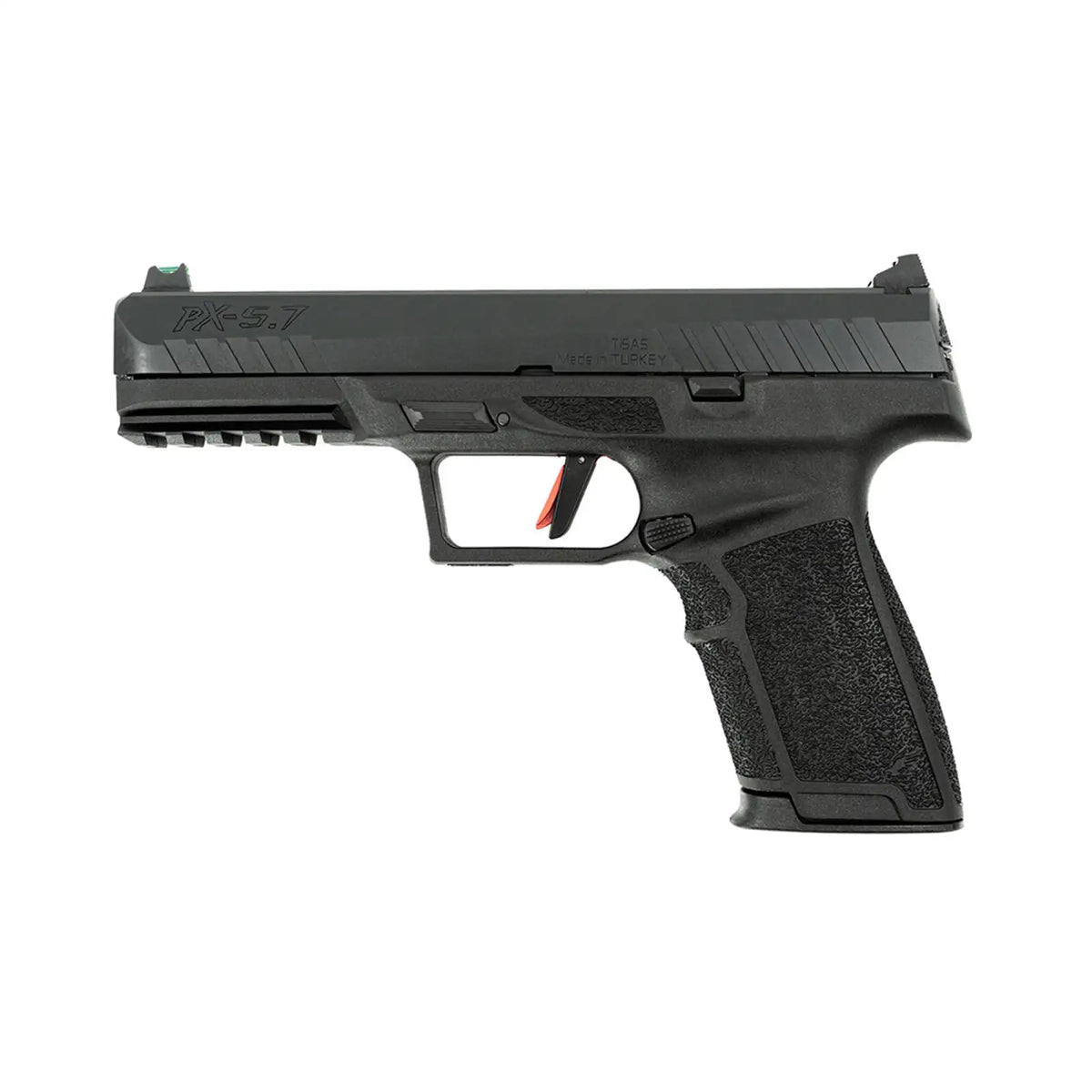 TISAS PX-5.7 5.7mm 4.8-Inch Pistol, QPQ Finish, Fiber Optic Sight, 2x20RD