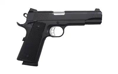 Tisas 1911 Duty B9 9mm Luger Pistol - 5" Barrel, Cerakote Finish, Rubber Grips, Novak Sights, 2 Magazines